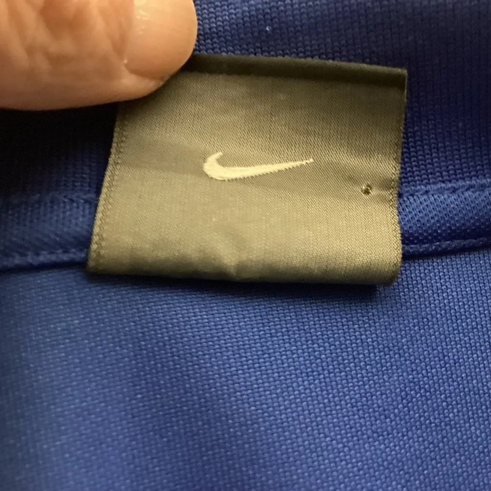Nike Golf Blue golf polo Dri-fit shirt men’s size medium